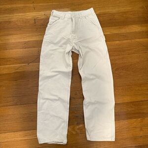 Ivory Cargo high waisted Pants